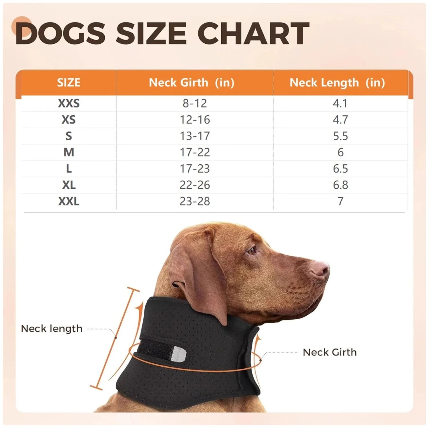 Dog Neck Support Collar - Soft Recovery Collar Alternative to Plastic Cones