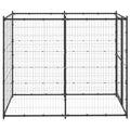 NNEVL Outdoor Dog Kennel Steel 110x220x180 cm