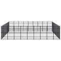 NNEVL Outdoor Dog Kennel Steel 82.94 m²