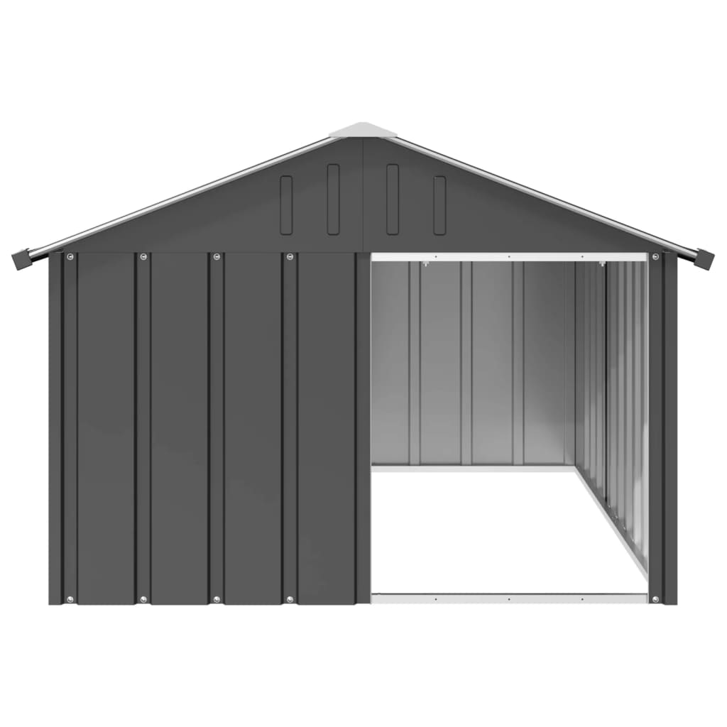 NNEVL Dog House Anthracite 116.5x153x81.5 cm Galvanised Steel