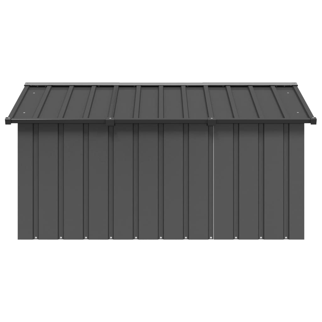 NNEVL Dog House Anthracite 116.5x153x81.5 cm Galvanised Steel