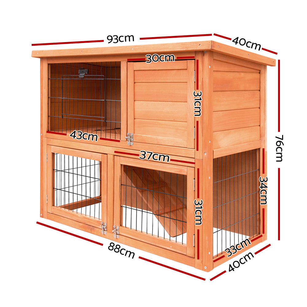 NNEDSZ Rabbit Hutch Hutches Large Metal Run Wooden Cage Chicken Coop Guinea Pig